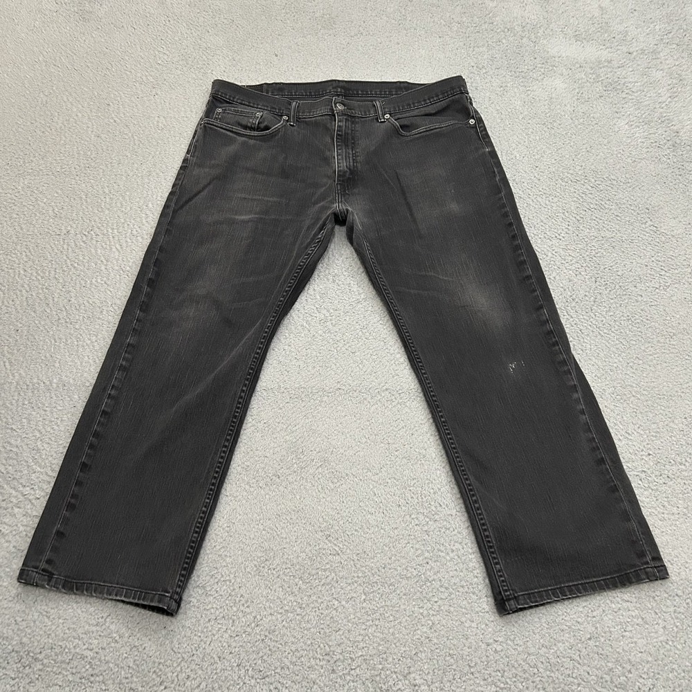 Levis Jeans Mens 38x30 Black Denim 559 Relaxed Straight American Workwear Adult